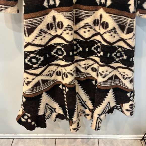 Bronté Aztec Wool Blend Lined Cardigan Jacket Women’s Size Small - Picture 8 of 12